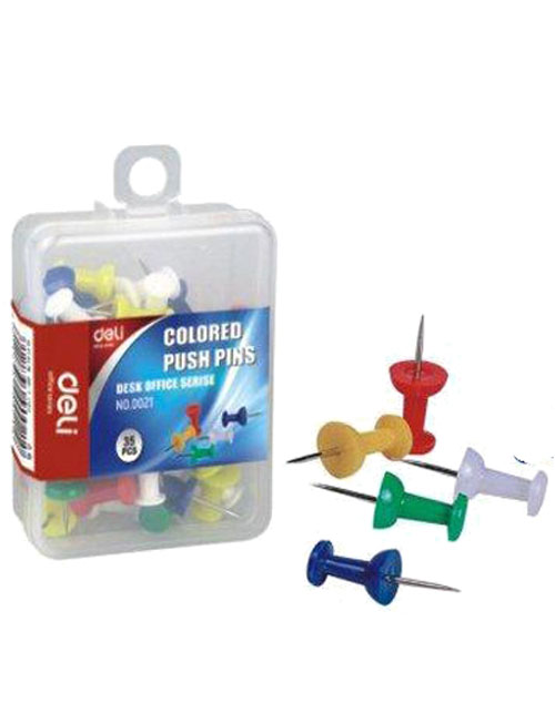 E0021 Ghim mũ nhựa Nhiều màu DELI