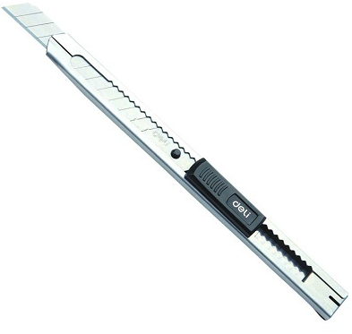 Dao rọc giấy 9mm Deli E2058 kim loại