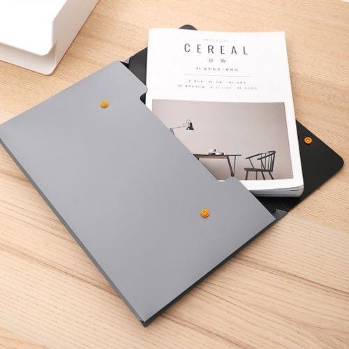 E5576 Cặp tài liệu A4 2 ngân DELI Màu bạc