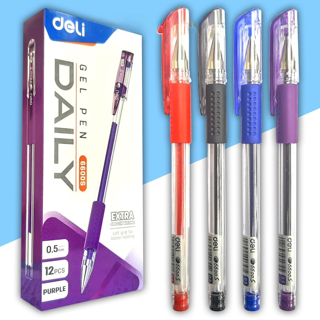 E6600S Bút Gel siêu trơn 0.5 mm DELI