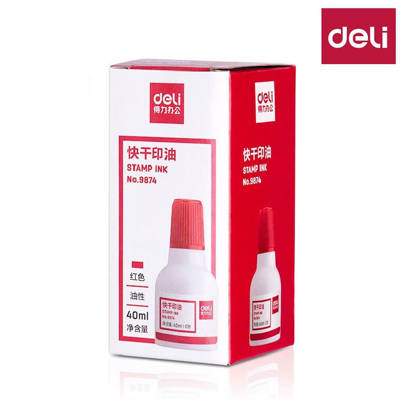 Mực dấu khô nhanh Deli 9874