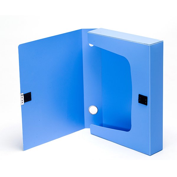 Bìa hộp Flex Office PP 55A4 FO-BF01 xanh