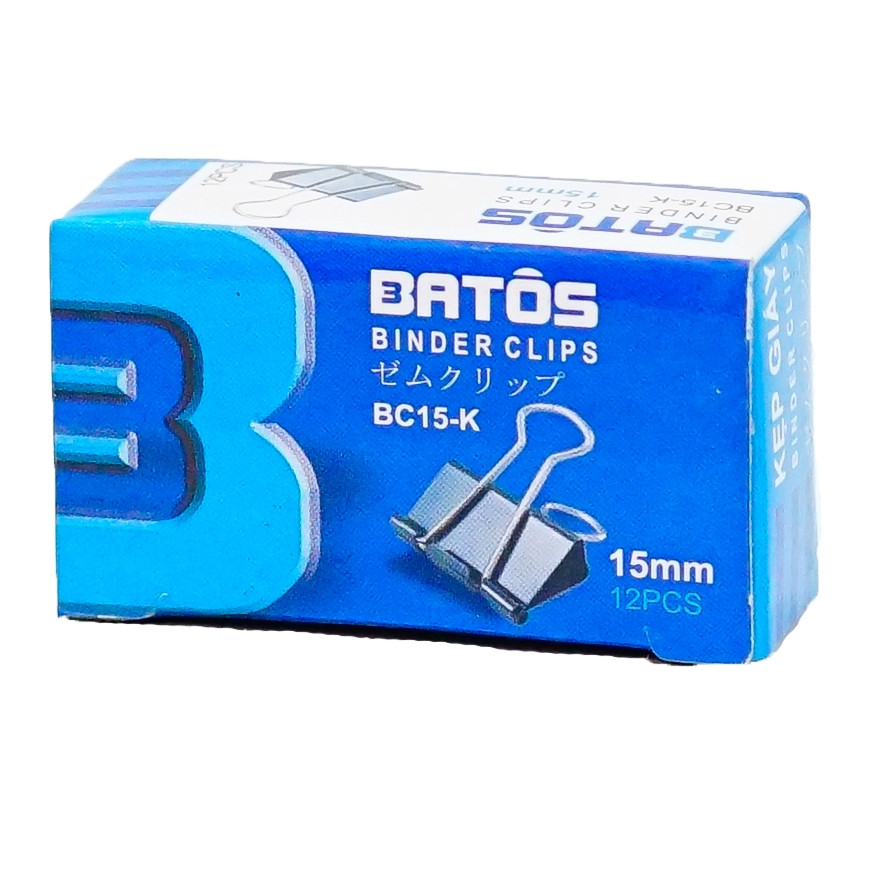 Kẹp sắt đen Batos 15mm